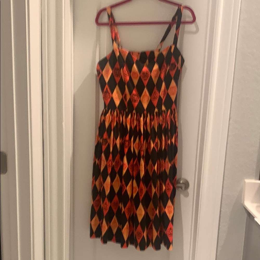 Ben Cooper Trick R Treat print Sweetheart Dress - Vixen by Micheline Pitt